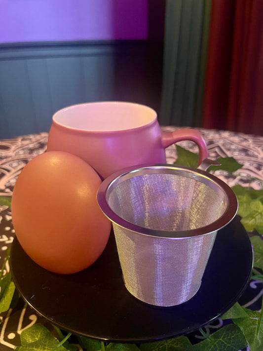 Porcelain Tea Cup w/Infuser