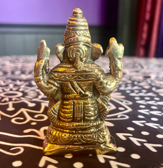 Lord Ganesh Honey Gold Statue