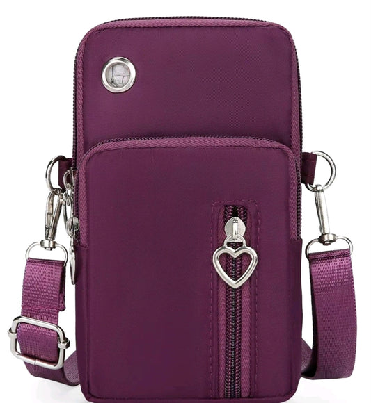 Heart Decor Crossbody Purse