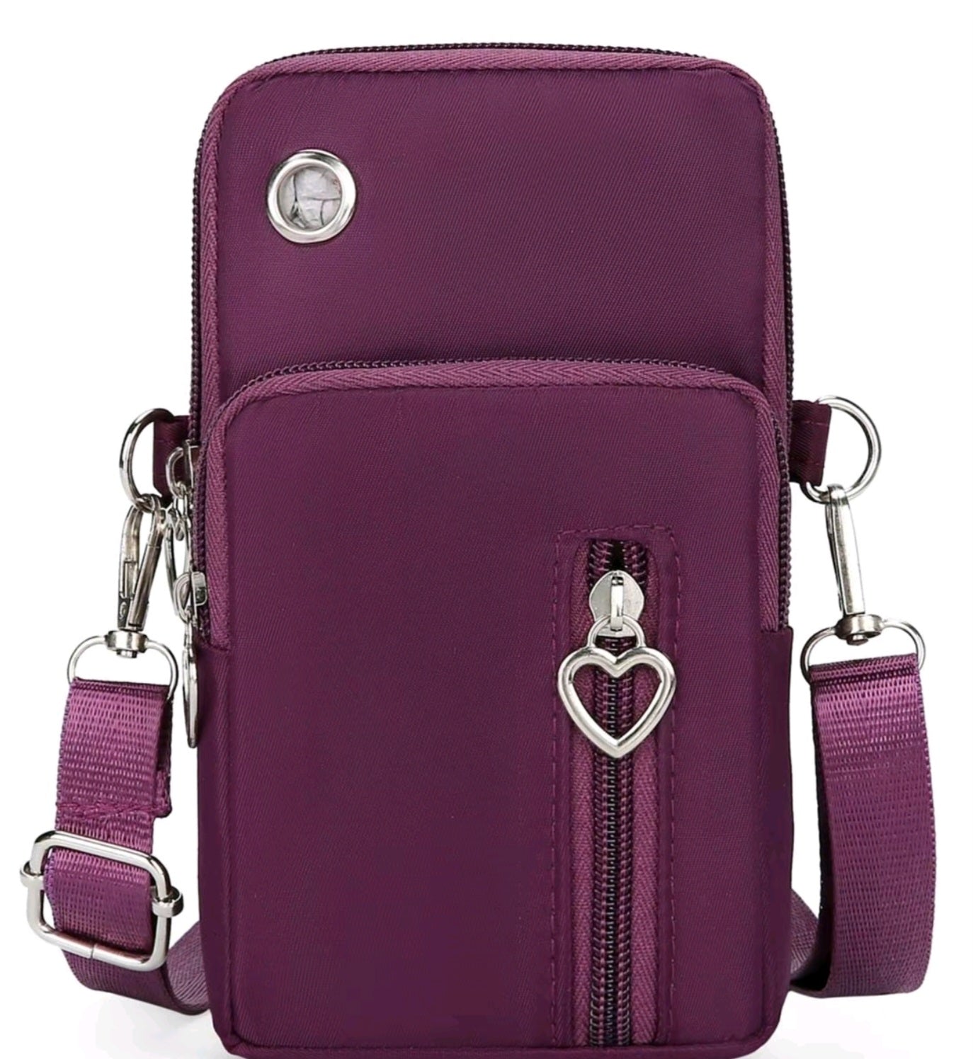 Heart Decor Crossbody Purse