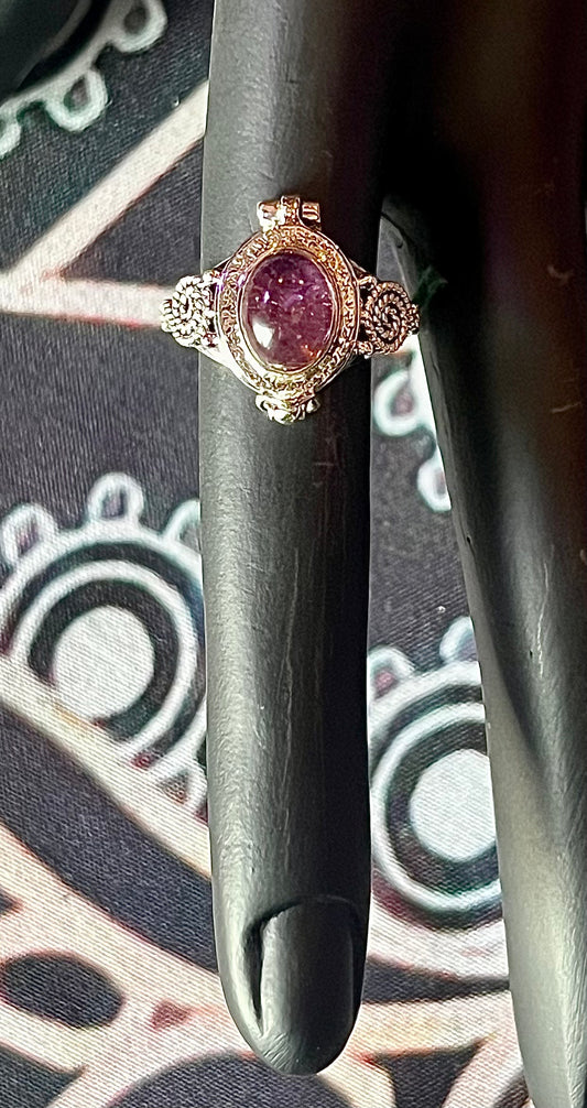 Amethyst Poison Ring