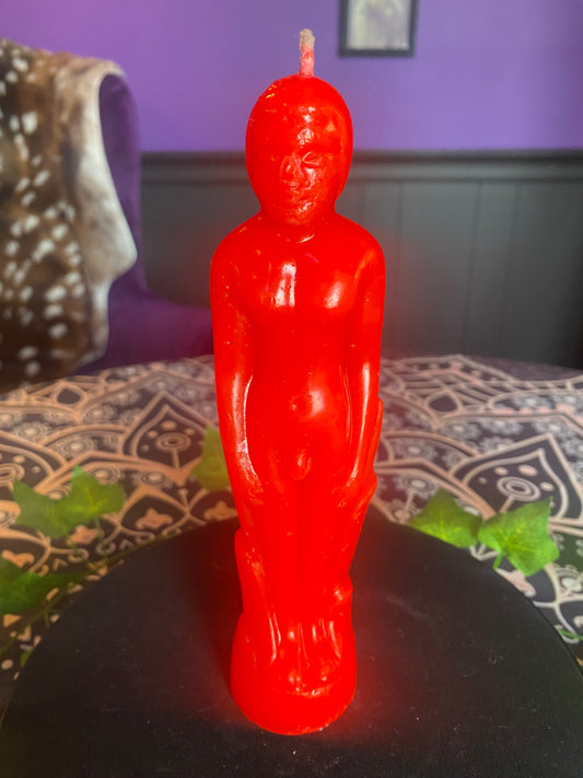 Masculine Candle - Red 7 Inches