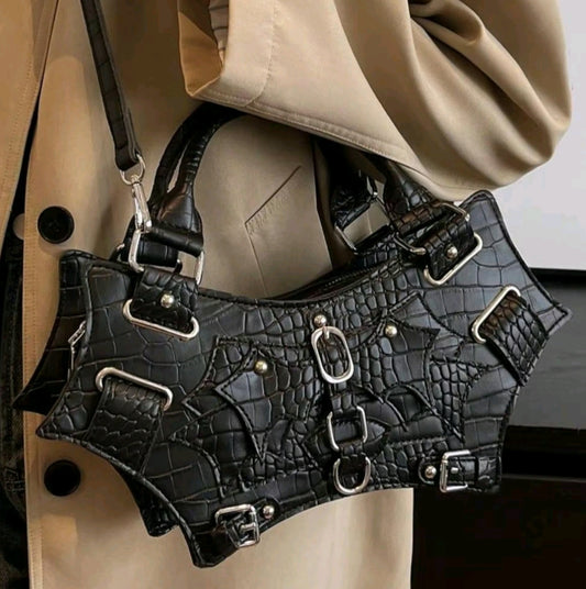 Gothic Bat Wing Purse - Black