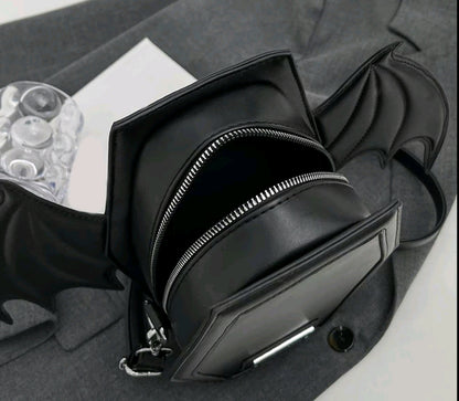 Gothic Coffin Bat Wing Purse