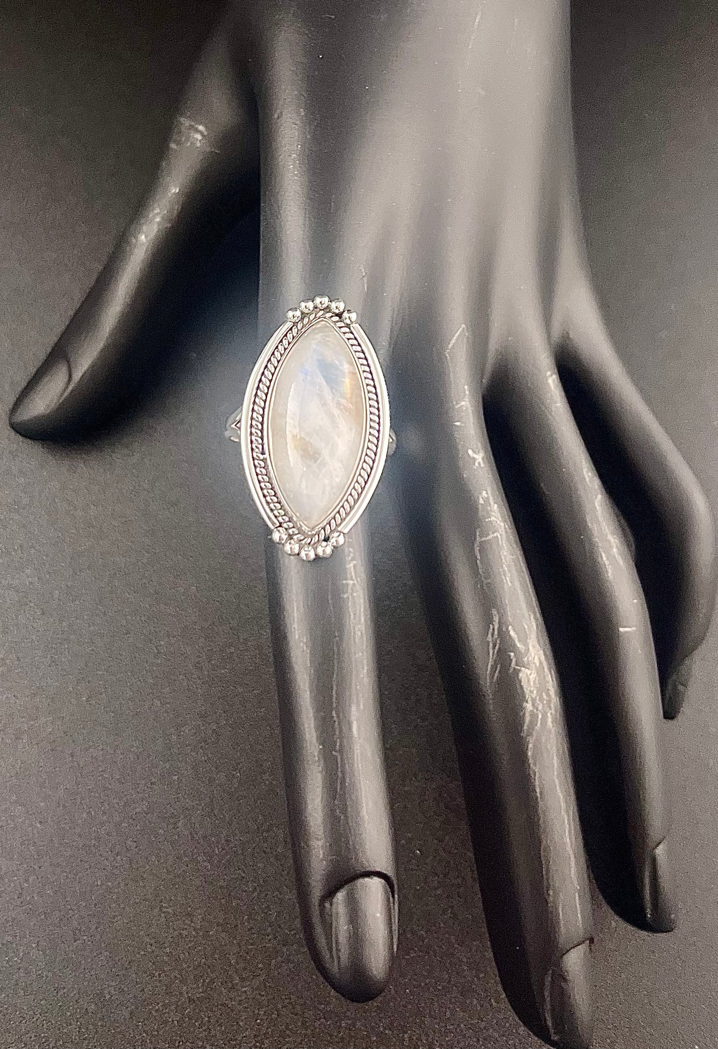 Large Oval Moonstone Ring