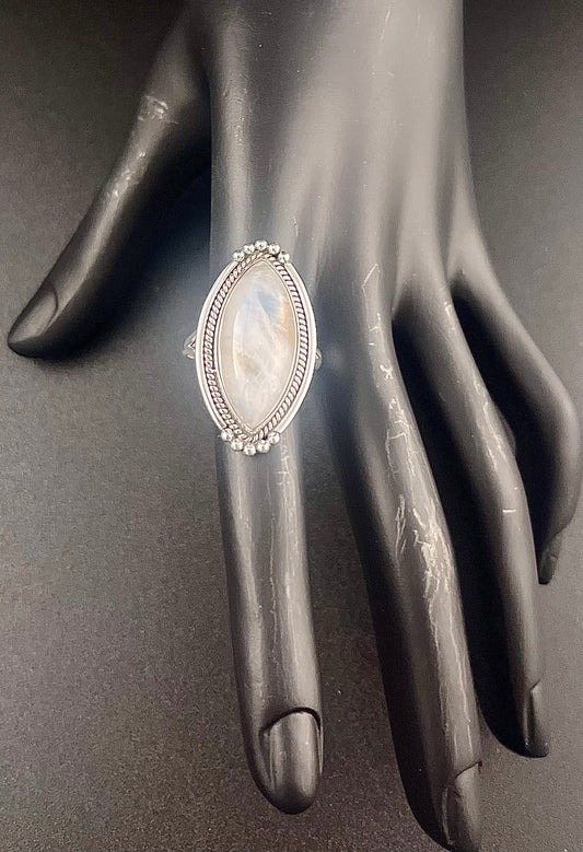 Large Oval Moonstone Ring