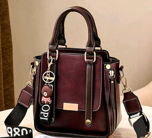 Vintage Zipper Cross Body Bag