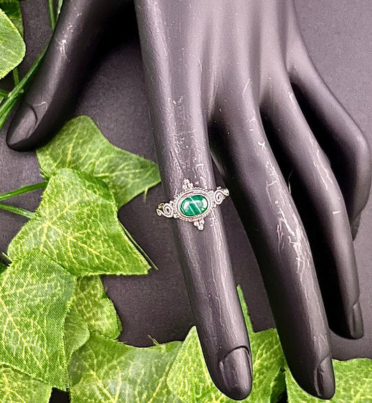Malachite Stone Ring