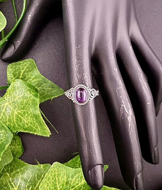 Amethyst Stone Ring