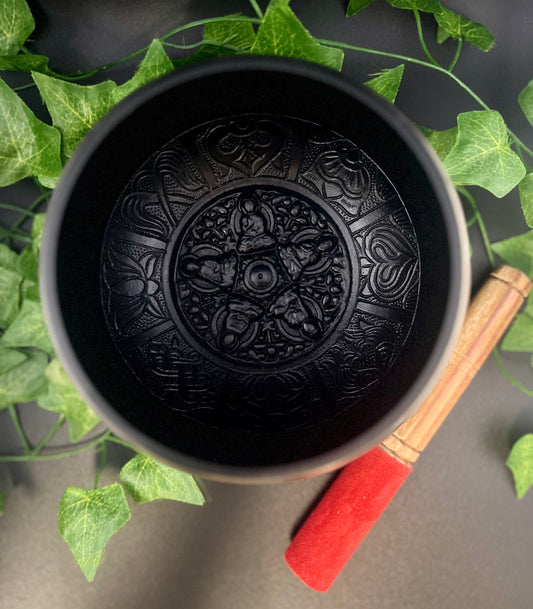 Tibetan Singing Bowl 6" With Cushion And Striker