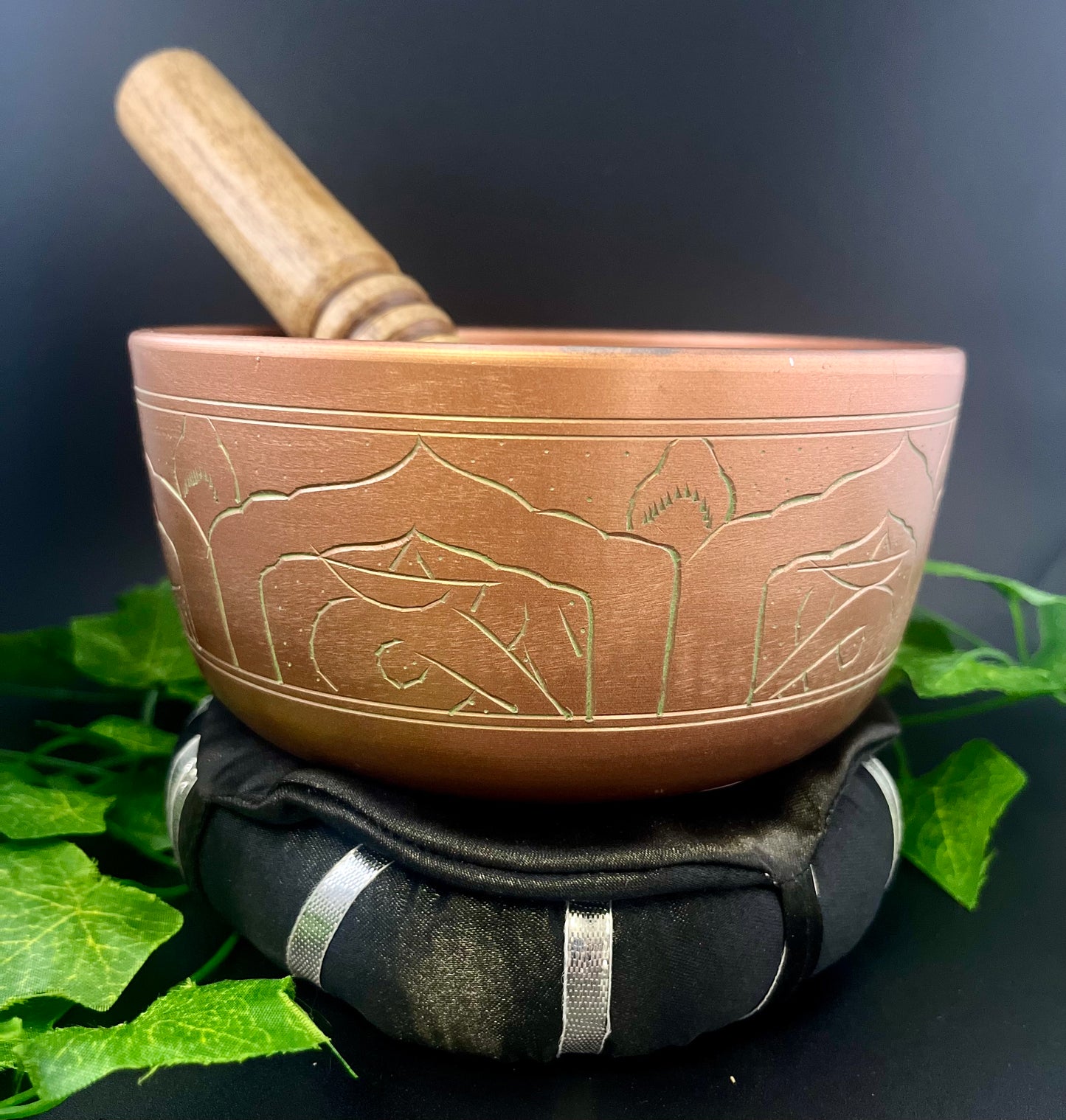 Tibetan Singing Bowl 5" With Cushion And Striker
