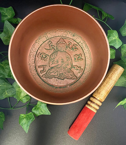 Tibetan Singing Bowl 5" With Cushion And Striker