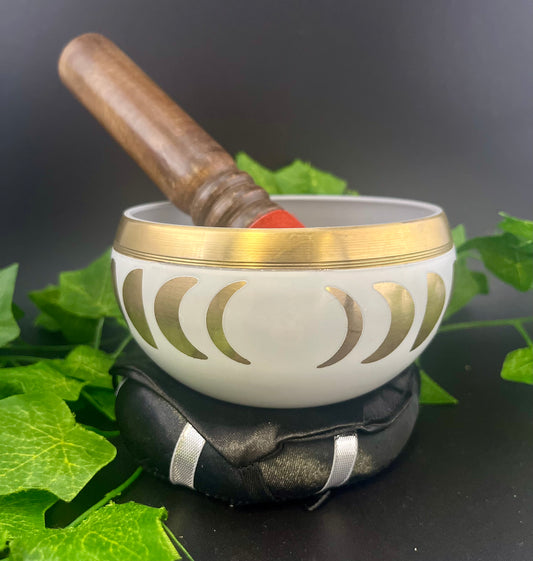Moon Phases 4" Singing Bowl With Cushion And Striker