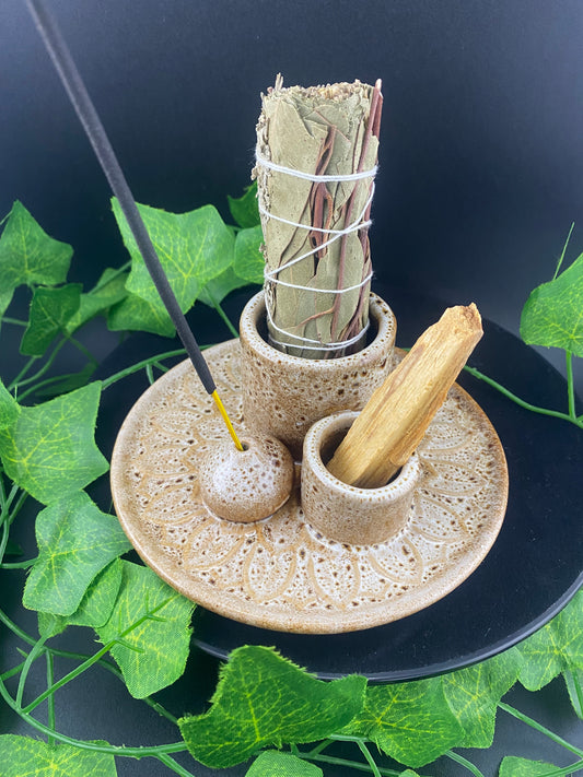 Ceramic Peruvian Incense Burner