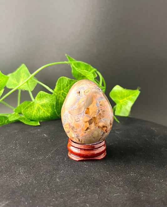 Agate Druzy Egg
