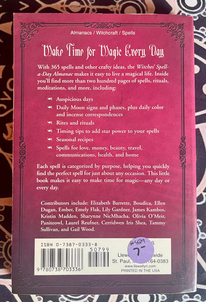 Llewellyn’s 2007 Witches Spell-A-Day Almanac
