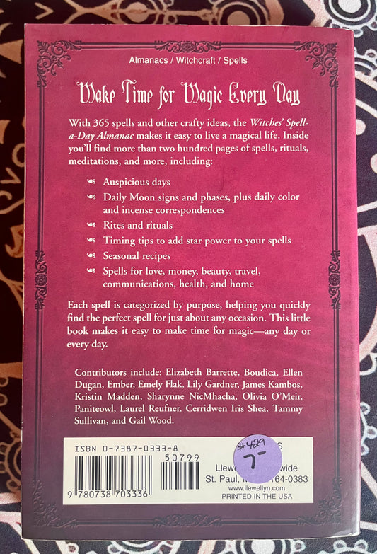 Llewellyn’s 2007 Witches Spell-A-Day Almanac