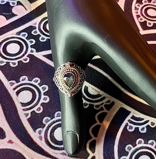 Mystic Topaz Poison Ring