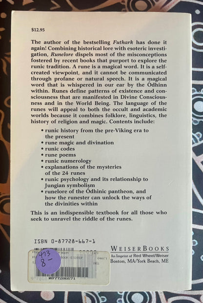 Runelore by Thorsson - Paperback
