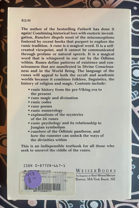 Runelore by Thorsson - Paperback