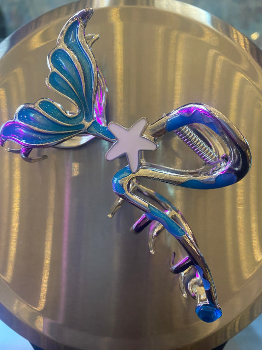 Blue Star Hair Claw