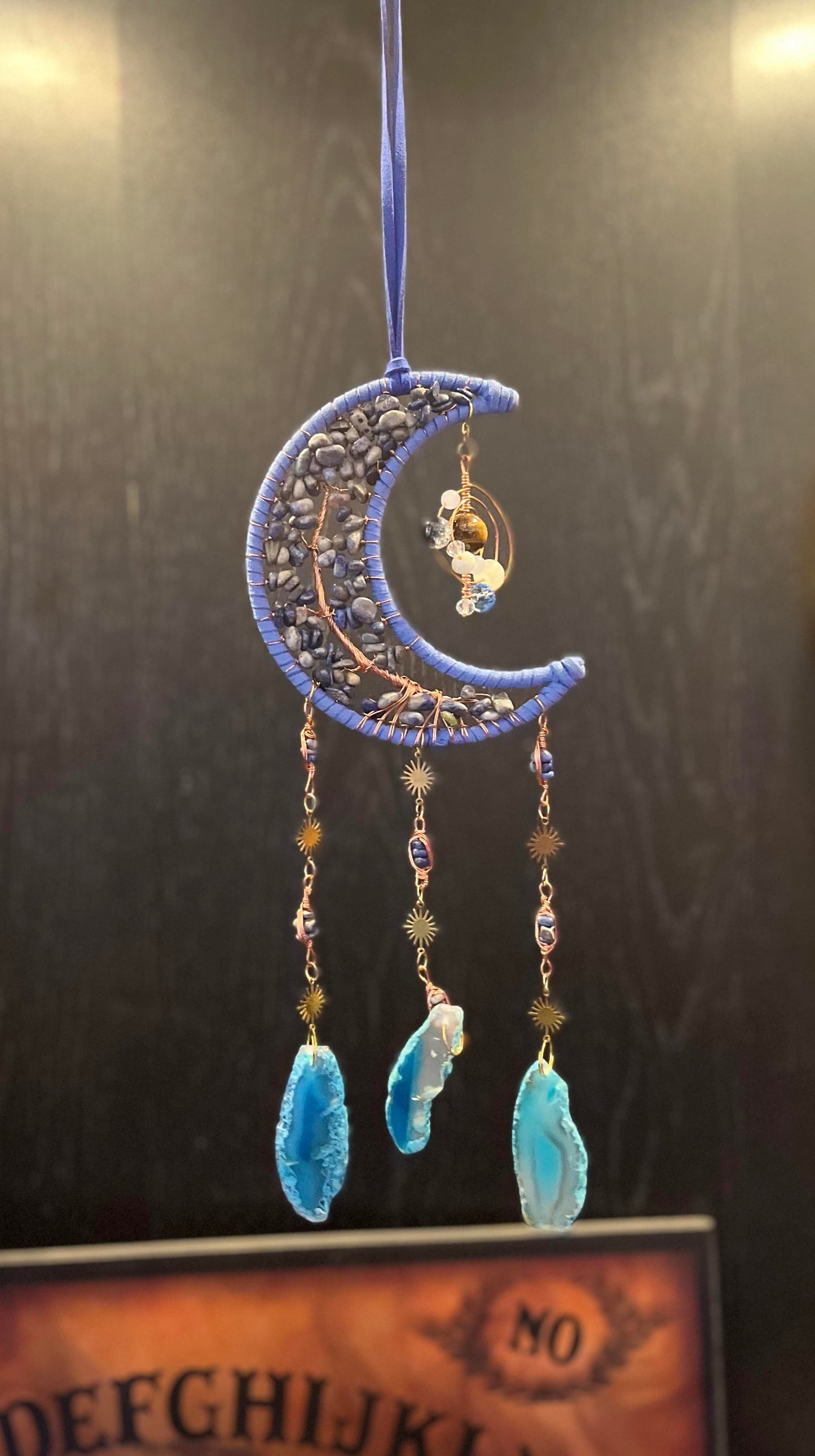 Moon Goddess Crystal Suncatcher - Amethyst