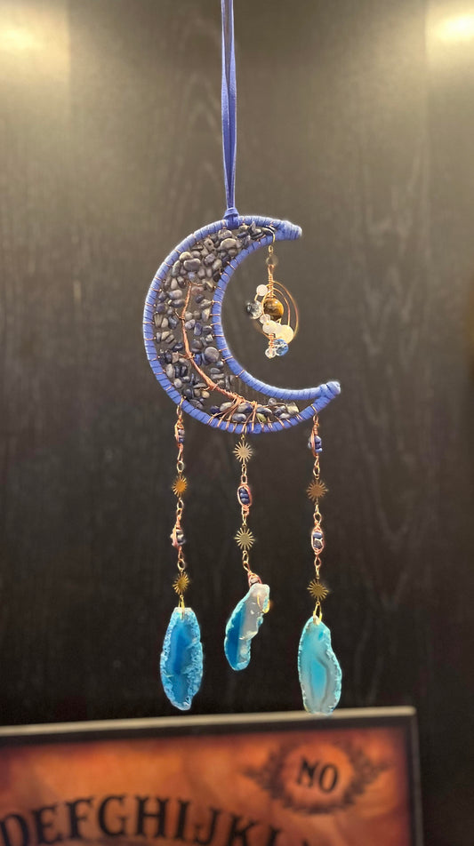 Moon Goddess Crystal Suncatcher - Amethyst