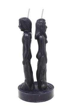 Black Male & Female Separation Candle 8"