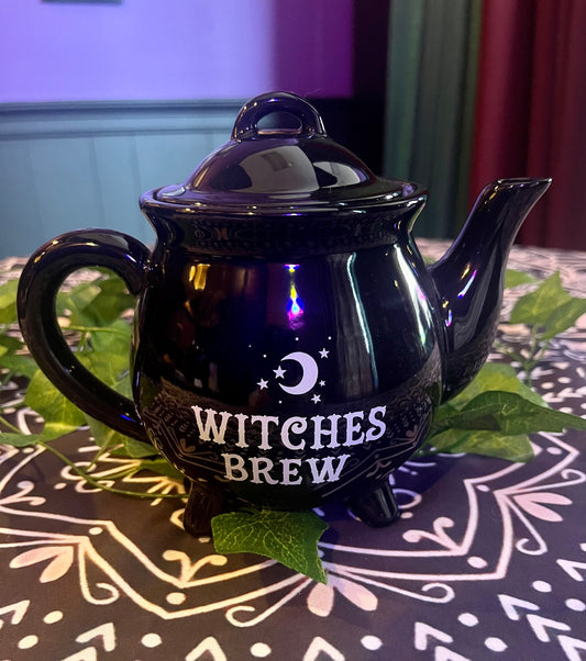 Witches Brew Ceramic Cauldron Kettle