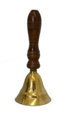 Brass Bell with Wooden Handle