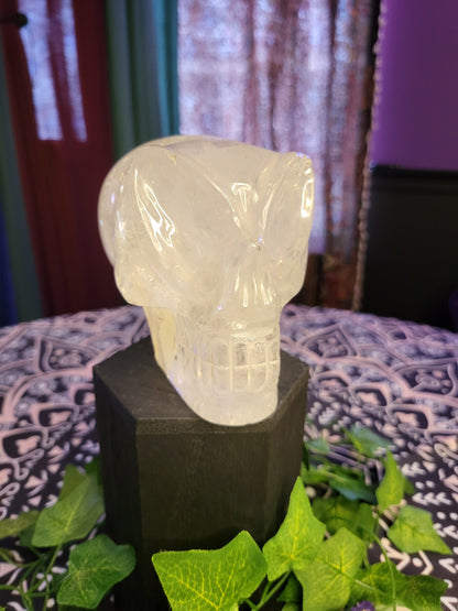 Clear Quartz Alien Skull