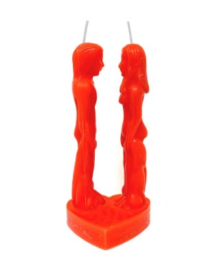 Red Female & Male Lovers Candle