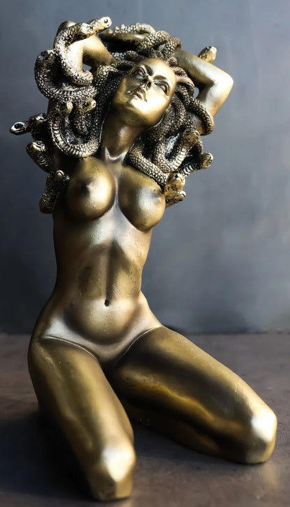 Kneeling Nude Seductive Medusa