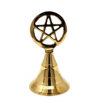 Pentagram Brass Bell 4"