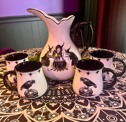 Potter Studio | Racen Tea Pitcher Set 4 Cups