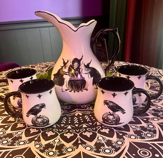 Potter Studio | Racen Tea Pitcher Set 4 Cups