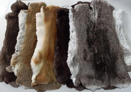 Rabbit Hide/Fur 10" X 14"