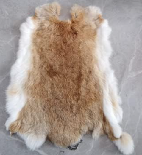 Rabbit Hide/Fur 10" X 14"