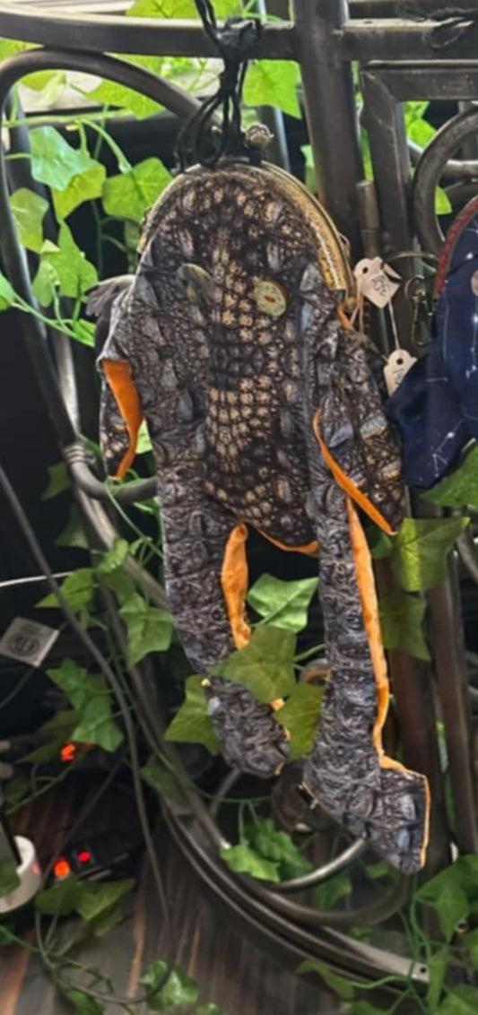Gator Print and Yellow Belly Toad Coin Purse