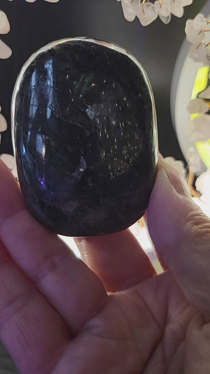 Larvikite Palm Stone